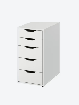 White Drawer Unit